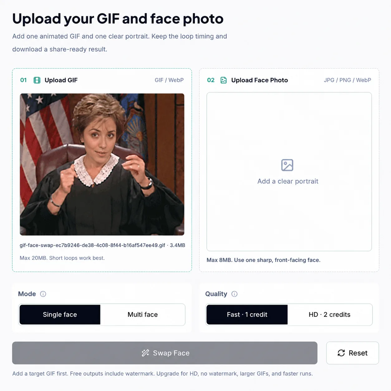 Upload your GIF