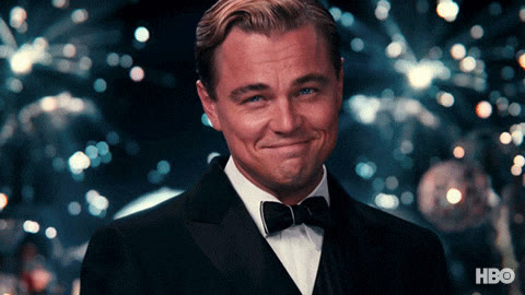 Single person raising a glass in celebration GIF template